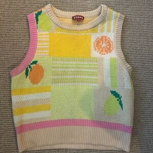STAUD Knit Sweater Vest